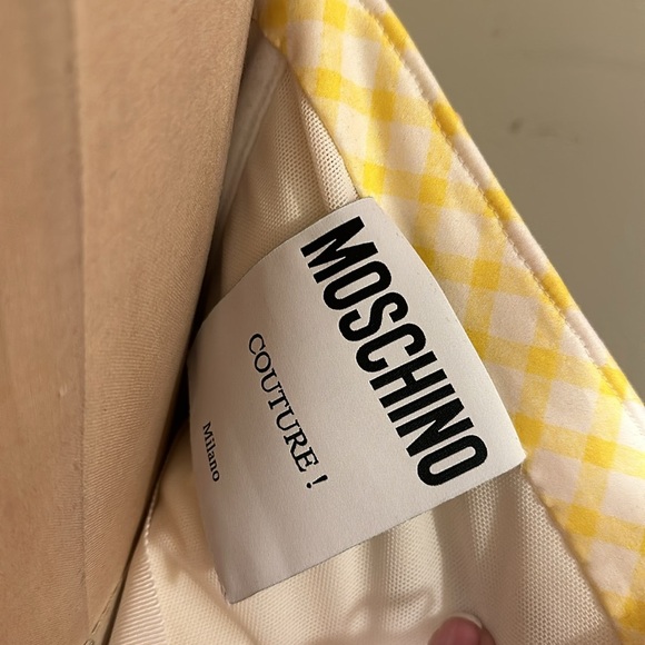 Moschino Couture Yellow Strapless Ladies Who Lunch Dress - Picture 11 of 15